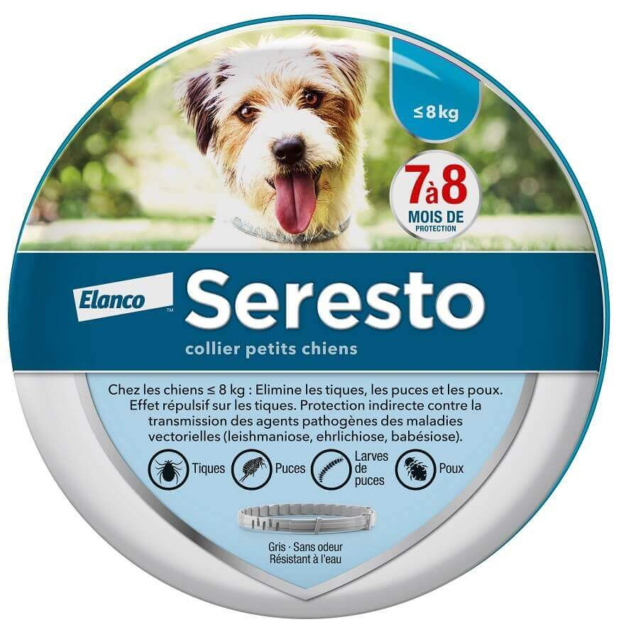 COLLARE SERESTO ANTIPARASSITARIO CANI FINO KG.8 