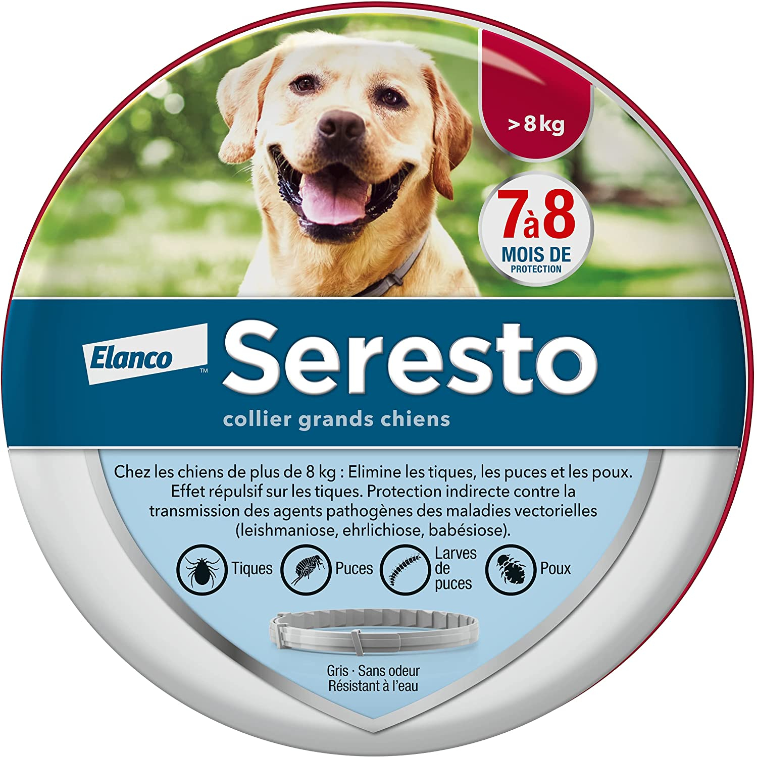 COLLARE SERESTO ANTIPARASSITARIO CANI OLTRE KG.8 