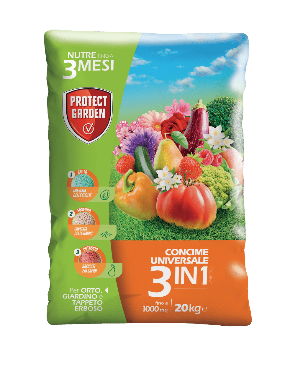 CONCIME PROTECT GARDEN 3 IN 1 UNIVERSALE KG.20 