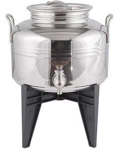 BIDONE INOX LT.5 CON RUBINETTO INOX 